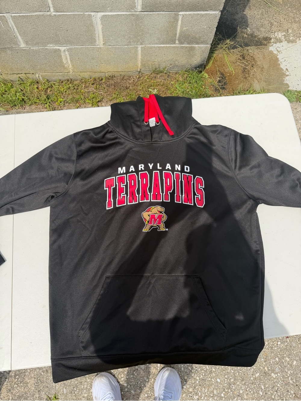 Maryland Terrapins Men's Black Pullover Hoodie Sweater
